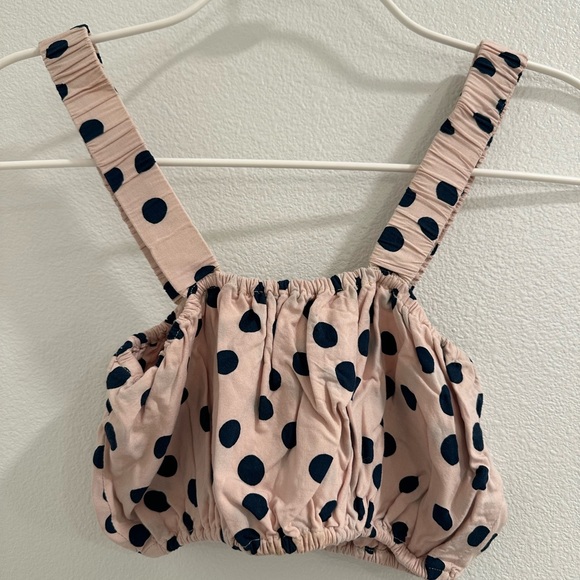 Alia Blue two piece (Coco top) and (Emilie skirt) polka dot set - Picture 2 of 7